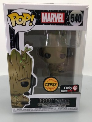 Funko POP! Marvel Groot Gamer Chase #540 GameStop Exclusive NOT MINT