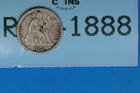 1876 10C SEATED LIBERTY SILVER DIME Early US Type RAW-1888