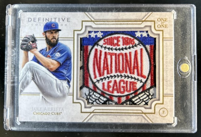 2017 Topps Definitive Jake Arrieta Patch #1/1 Cubs
