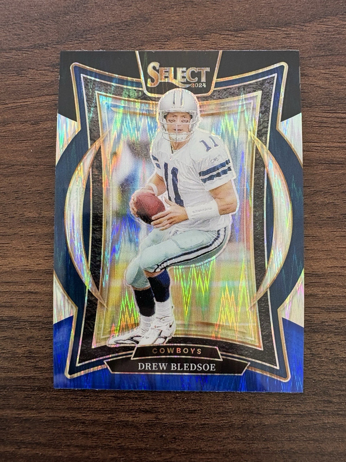 2024 Select - Concourse Drew Bledsoe #53 Black & Blue Shock Dallas Cowboys NM