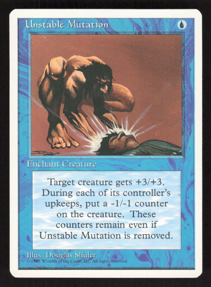 1995 Unstable Mutation Fourth Edition MTG
