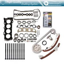 ?Fits Toyota Corolla 00-08 1.8L 1794CC l4 Head Gasket Set Bolts Timing Chain Kit