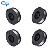 4 Pack Spool 0.035In Gasless Flux Core Mild Steel MIG Welding Wire 10Lb E71T-GS