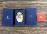 Swarovski Crystal Memories Mini Binoculars Clear Gold Tone Figurine Box 243445