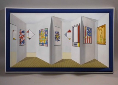 pa 4/3  Günter Guster  3-D Malerei  Kunstmuseum   nach  P. Hughes