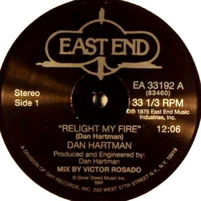 Dan Hartman - 'Relight My Fire' 12''