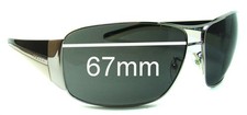 SFx Replacement Sunglass Lenses fits Prada SPR74G - 67mm Wide