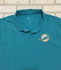Nike Dri-FIT Miami Dolphins Polo Men s XL Teal Embroidered NFL Tags Included