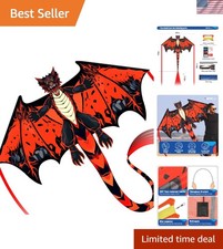 Complete Kite with Handle, Line Accessories,Easy to Fly for Kids Adults, ...