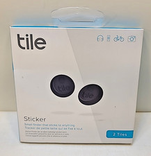 Tile Bluetooth Sticker Trackers   Black 2 Pac...