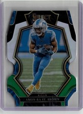 2022 Panini Select #133 Amon-Ra St. Brown Black and Green Prizm Die Cut