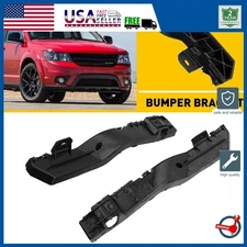 Bumper Bracket Set Fits Journey Front Dodge For 2009-2018 Plastic 2Pc