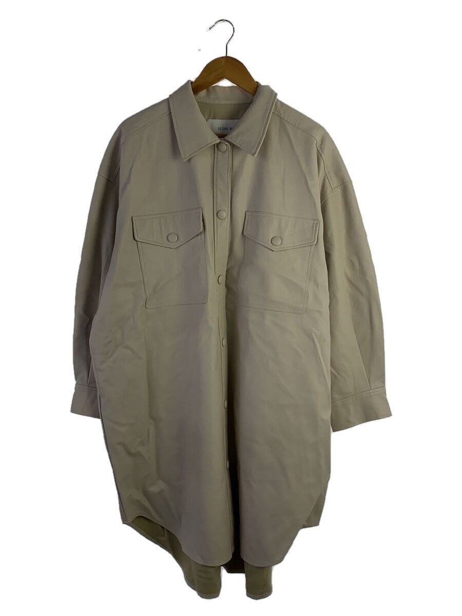 ALTRA LE CIEL BLEU altro cappotto 36 ecopelle beige tinta unita 22A69301