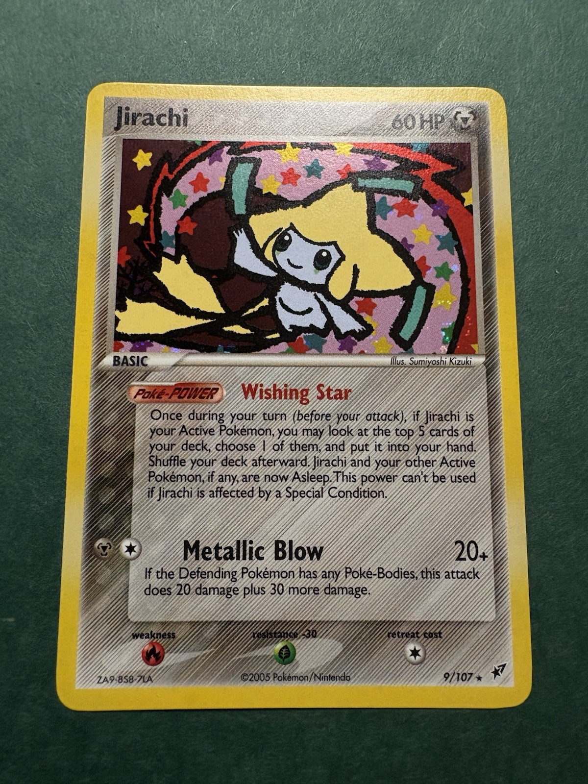 Pokemon TCG Jirachi Holo Rare Card 9/107 Deoxys  2005 NM/M Condition