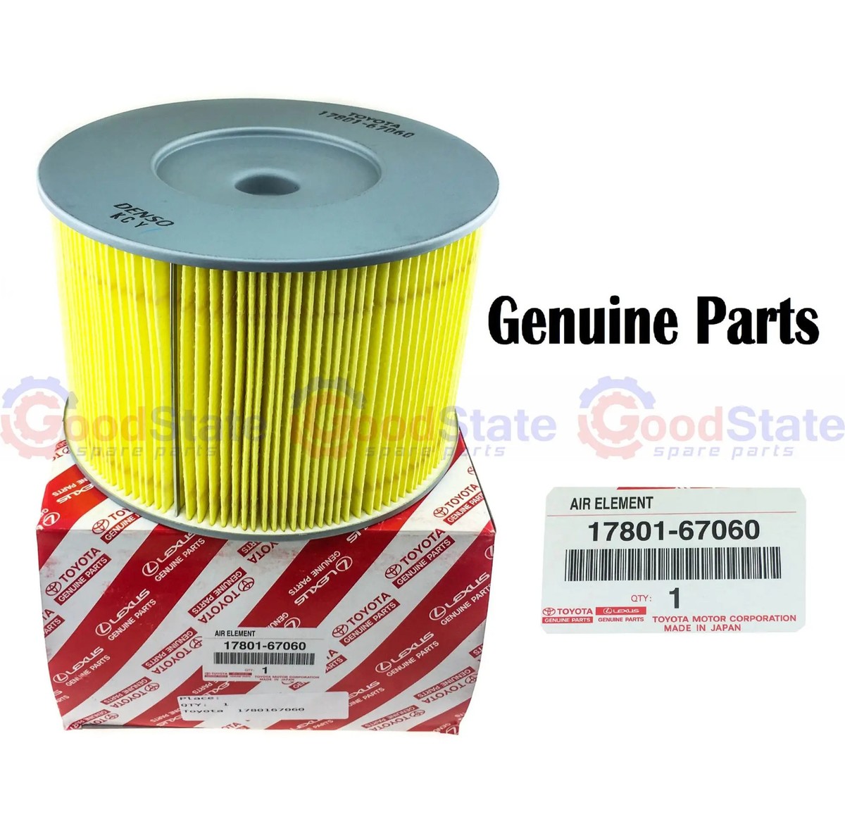 Genuine Toyota Prado 90 Series LJ 3L 2.8 Diesel Engine Air Filter