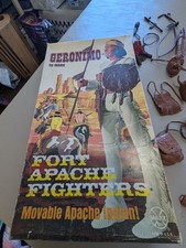 Marx Fort Apache Fighters Geronimo Movable Apache Indian Vintage Play Set
