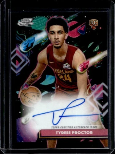 2025-26 Topps Cosmic Chrome Tyrese Proctor Auto RC Black Eclipse Refractor #/10