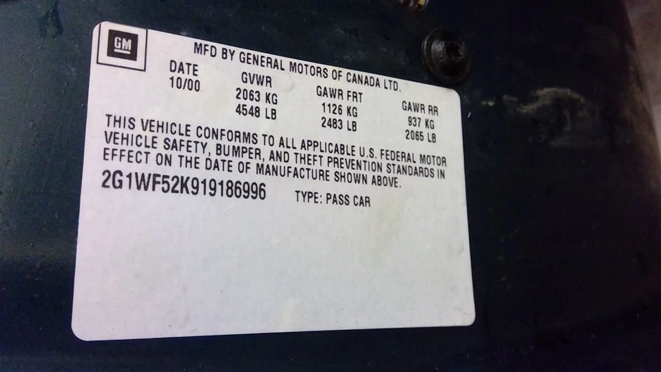 Chevrolet Impala 2001 Grille Front 6267 Foto 4 de 4