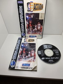 NBA Action Sega Saturn Complete + Manual PAL Free Tracked Postage 