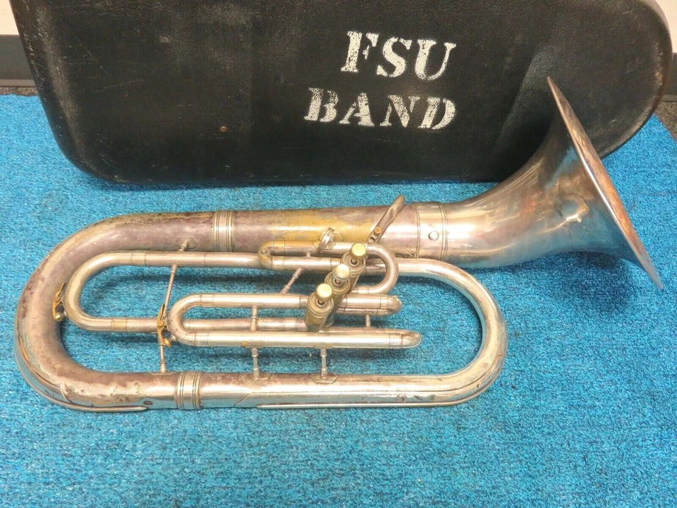 REYNOLDS CONTEMPORA 3 válvulas CUERNO BARÍTONO eufonio con estuche 921624 Foto 4 de 4