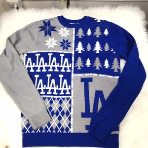 Los-Angeles-Dodgers-Ugly-Christmas-Sweater-Pullover-MEDIUM-MENS-GUC