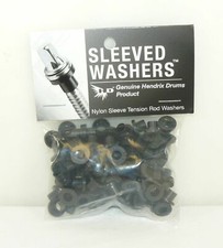 NEW 20 50 100 Black Nylon Sleeved Tension Rod Washers Hendrix Drums Hoop Rim Set
