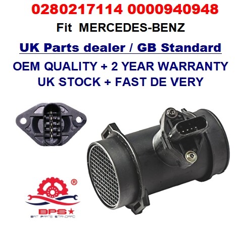 Mass Air Flow meter Sensor 0000940948 0280217114 0280217115 for 