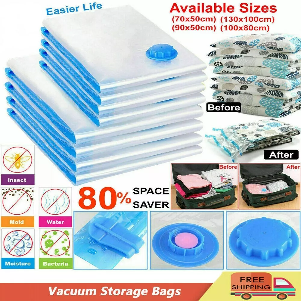 Giant Extra Large Jumbo Vacuum Storage Bag - 130 x 90cm Duvet Storage Bag