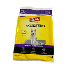 18 GLAD for pets Activated Carbon Training Pads, Jumbo size