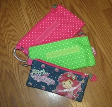 Cool Strawberry Shortcake fabric pouch bag 3 lot