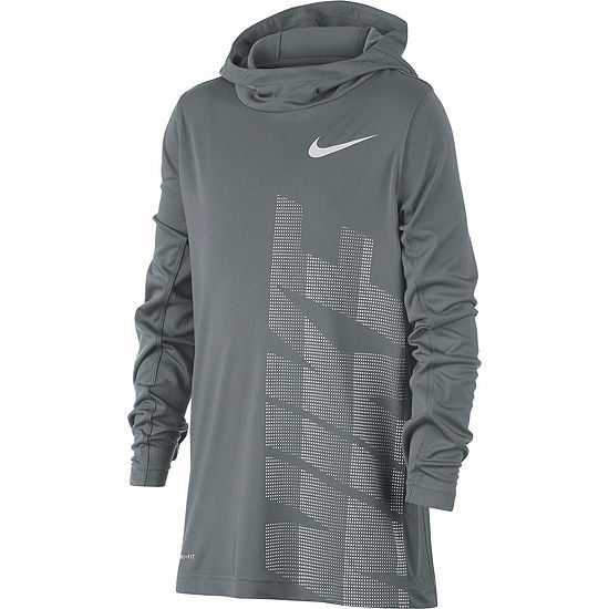 nike men's hyper dry hooded long sleeve shirt