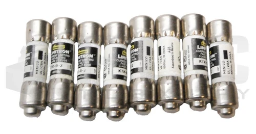 LOT OF 8 NEW LIMITRON KTK-R-2 CURRENT LIMITING FUSE 2A 600VAC
