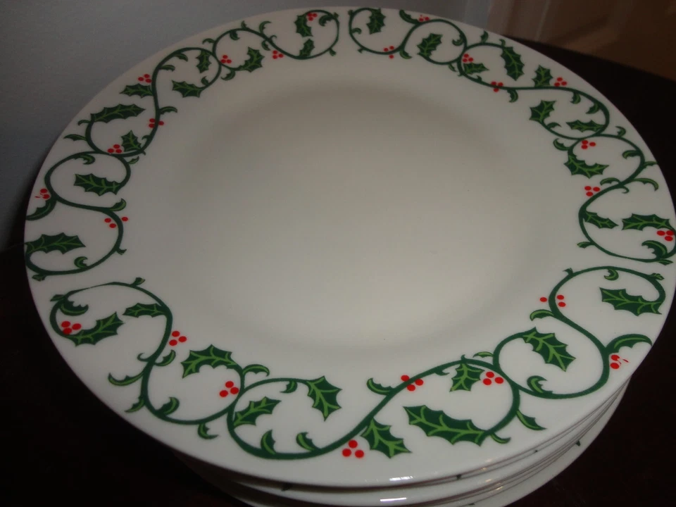 HOME ESENCIAL Y MÁS ALLÁ COLECCIÓN HOLLY SCROLL NAVIDAD 7 PLATO ENSALADA 7.5" Foto 3 de 4