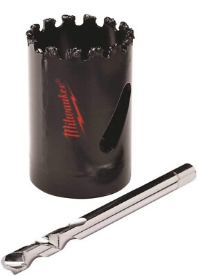1-3/8 in. Carbide Grit Hole Saw with Pilot Bit 49-56-0426