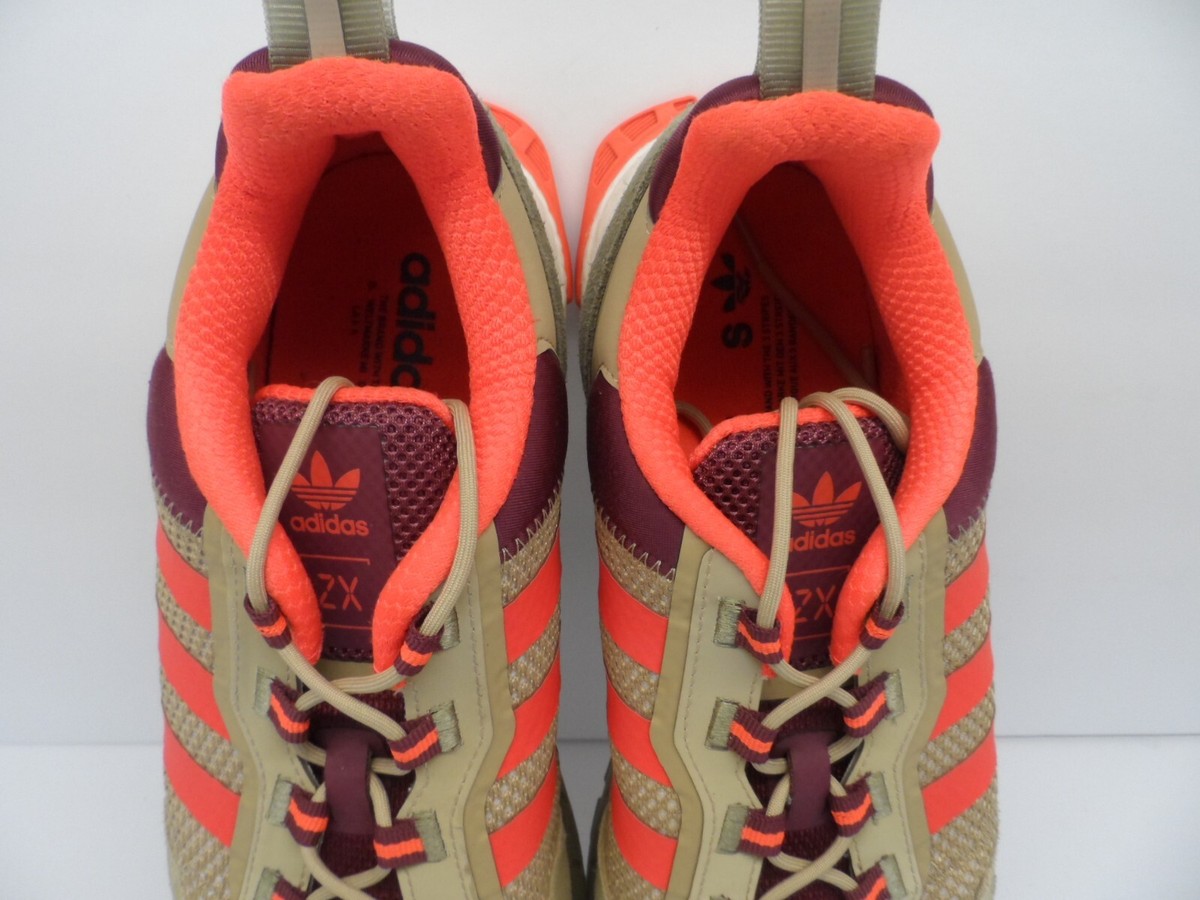 Adidas Men's ZX 1K Boost Running Shoe Beige/Red/Crimson Size