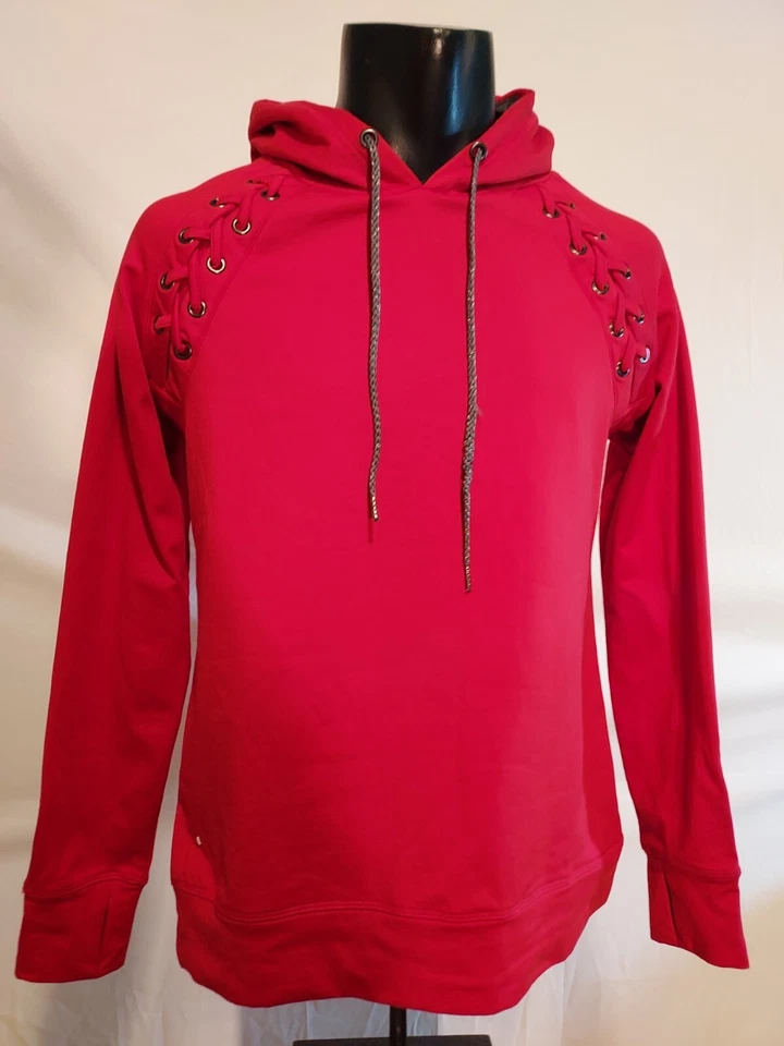 Pullover polar mediano rojo antiguo para mujer nuevo con etiquetas Foto 2 de 4