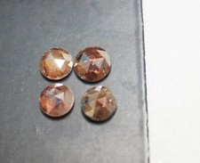 Natural Rose Cut Diamond Loose Rough Diamond Red Raw Faceted Cabochon 5mm 1 pcs