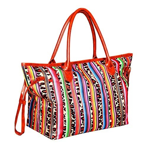 Large Womens Tote Bag Leopard Consuela Bag Canvas Western Purse