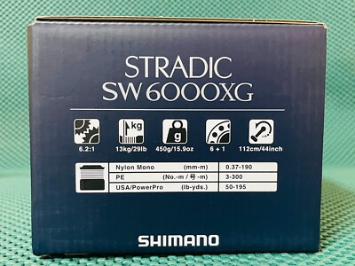 NEW SHIMANO 24 STRADIC SW 6000 XG FISHING REEL SW6000XG *1-3 Days