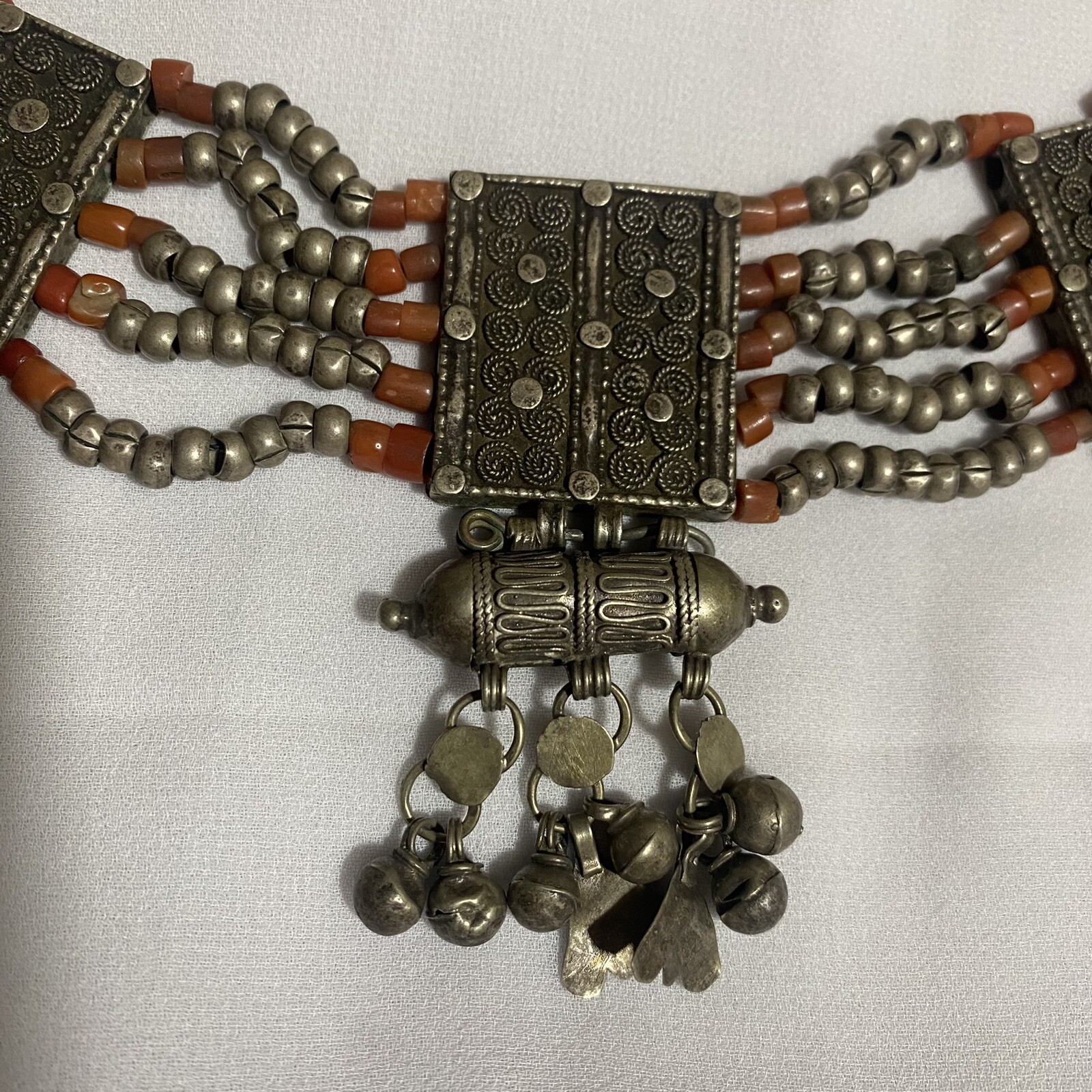Antique  Handmade Solid Silver  Yemeni Necklace I… - image 2
