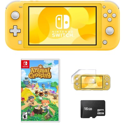 NEW Nintendo Switch Lite Anmal Crossing Bundle + Free Accessories