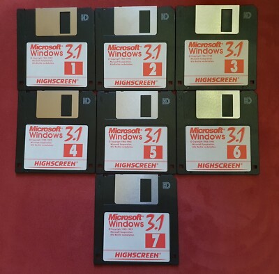 Highscreen Microsoft Windows 3.1 Disketten