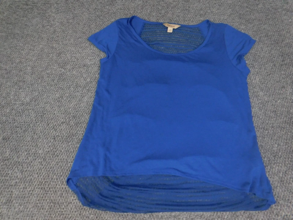 Blusa mujer Decree grande azul jersey elástico top Foto 2 de 4