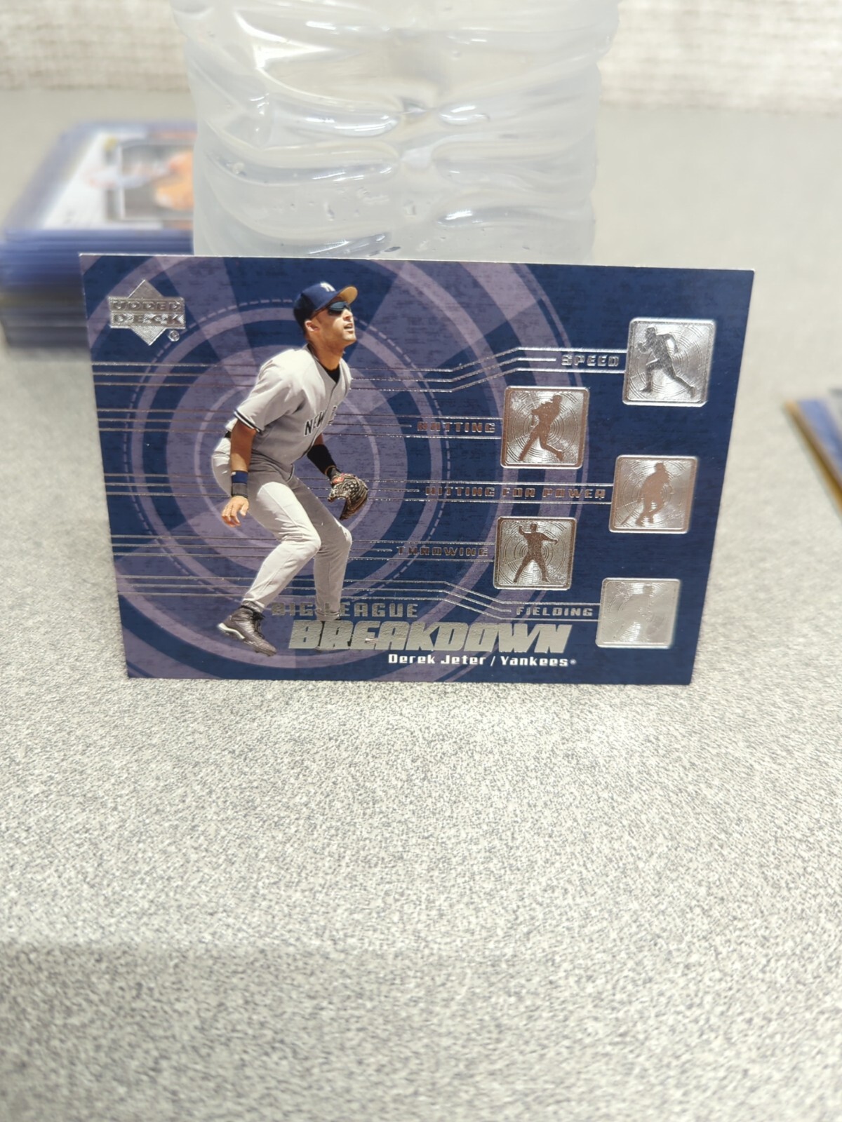 Derek Jeter 2002 Upper Deck Big League Breakdown #BL12 Insert Yankees Foil 