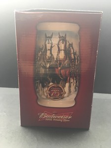 budweiser 75th anniversary stein