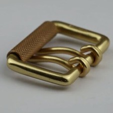 Heavy Duty Solid Brass Double Prong Roller Belt Buckle Fits 38mm Wide Parts Chic