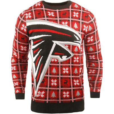 FOCO NFL Ugly Sweater Atlanta Falcons Pullover Christmas Big Logo Football 18