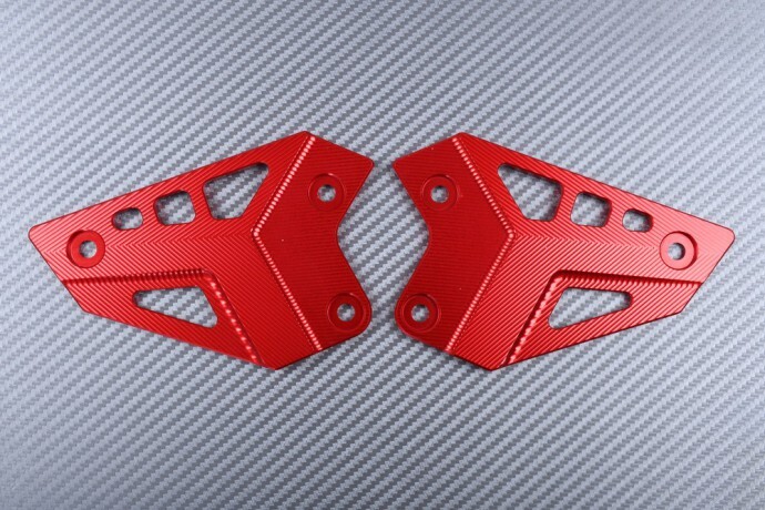 Ailerons de protection en alu rouge Kawasaki Z900 pour vos sorties sur route et circuit