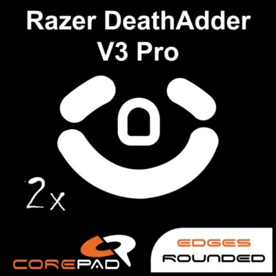 Corepad Skatez Razer DeathAdder V3 / V3 Pro Replacement Mouse Feet Hyperglides Teflon