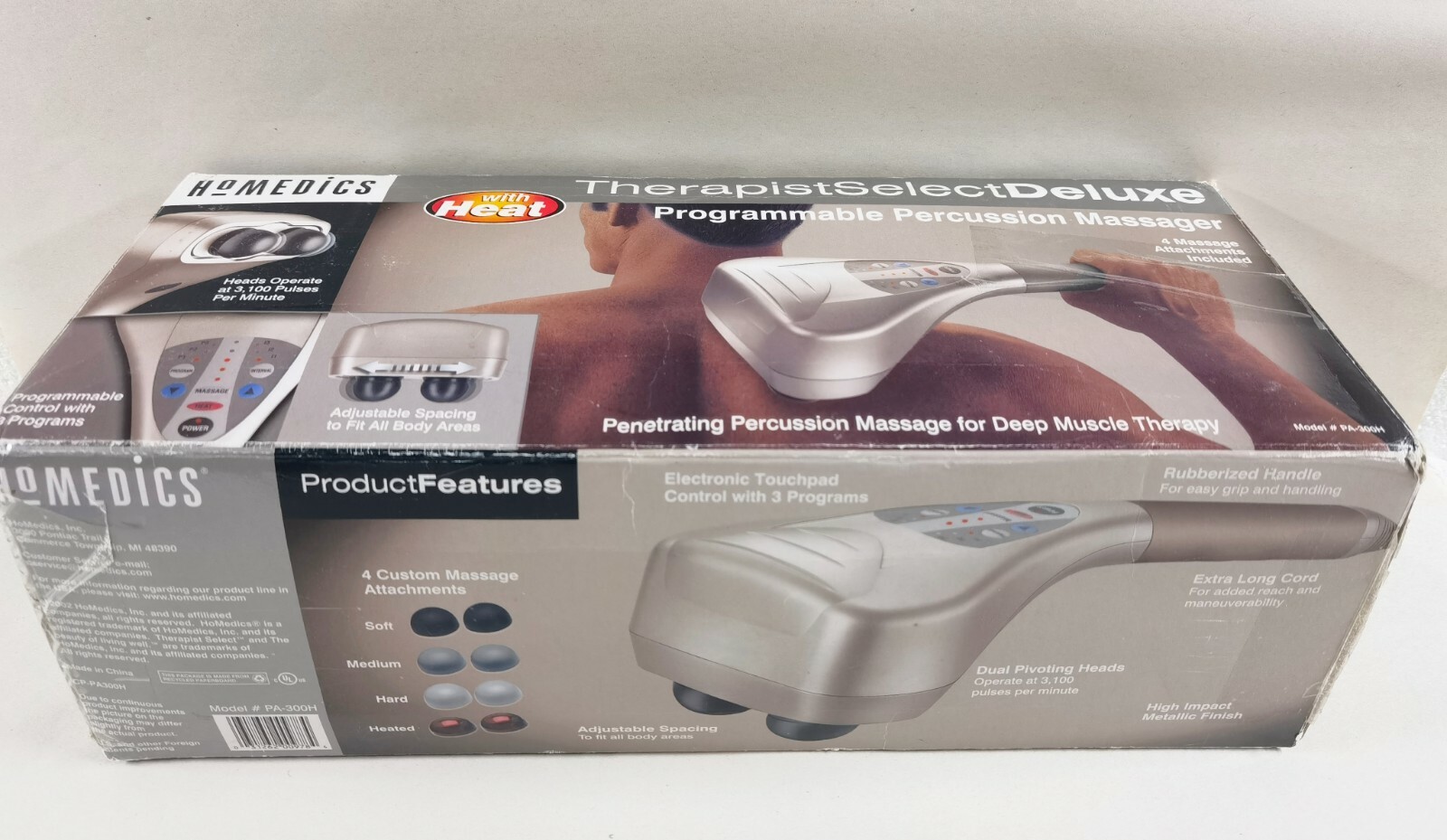 Homedics Therapist Select Deluxe Programmable Percussion Massager w